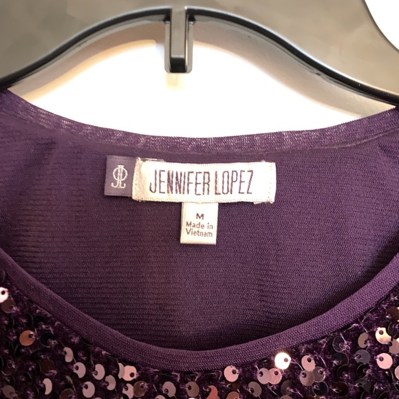 Purple Sequin Shirt - Picture 2 of 3
